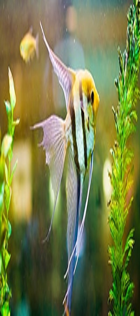 Aquarienfische Bunter Fisch im Aquarium