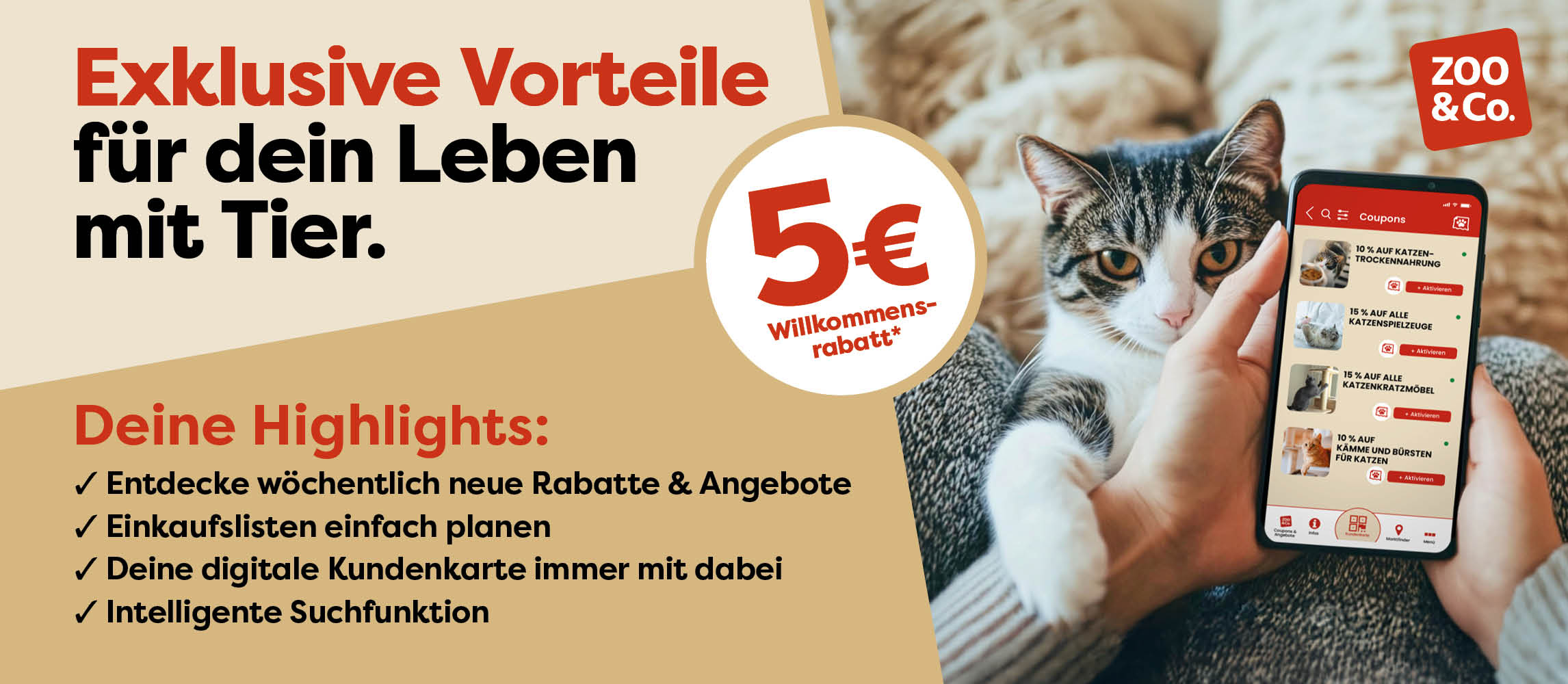Entdecke die ZOO & Co. App!